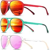 KUGUAOK Polarized Aviator Sunglasses for Women Men Sports Style UV400 Protection Running Sun Glasses Vintage Trendy Shades