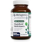 Metagenics PhytoMulti Without Iron - Daily Multivitamin for Men & Women* - with 20+ Vitamins, Minerals & Phytonutrients for Antioxidant & Immune Support* - Non‑GMO, Gluten‑Free - 60 Tablets