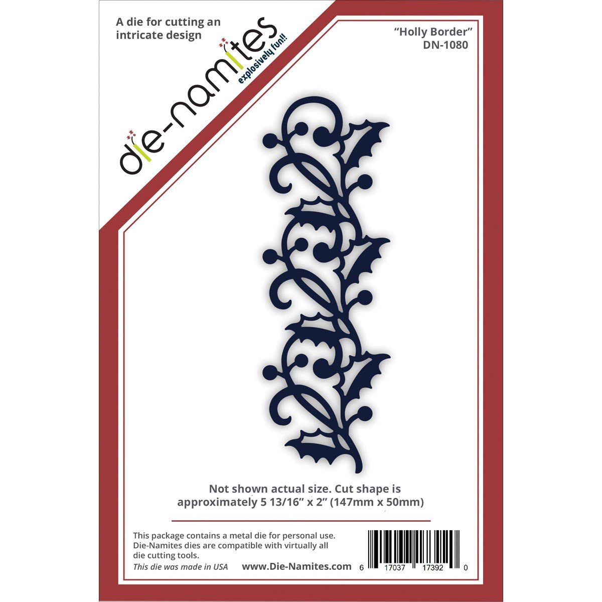 die-namites Holly Border Cutting Die,
