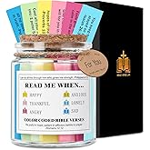 Bible Verse Jar: Christian Gifts for Women Mothers Day Gifts for Mom Easter Basket Stuffers Birthday Christmas Valentines Day Presents for Women Her Daughter Inspirational Religious Jar for Sister