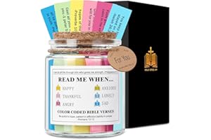 ATICHWEM Bible Verse Jar: Christian Gifts for Women Birthday Gifts Christmas Stocking Stuffers for Women Mom Men - Graduation Presents for Her Inspirational Prayer Jar for Sister