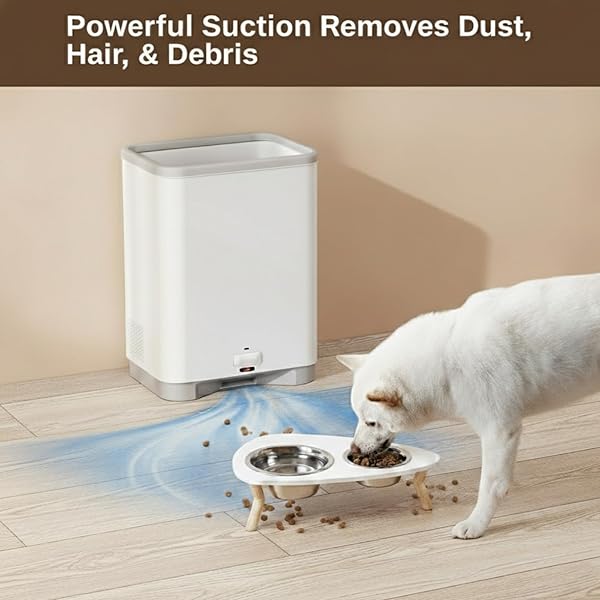 THAMTU TOUCHLESS VACUUM AUTOMATIC DUSTPAN CLEANER PET HAIR REMOVER VACUUM CLEANER WITH DUST BAG ELECTRIC DUSTPAN FOR SWEEPING HAIR VACUUM FOR SALONS FOOD DIRT KITCHEN