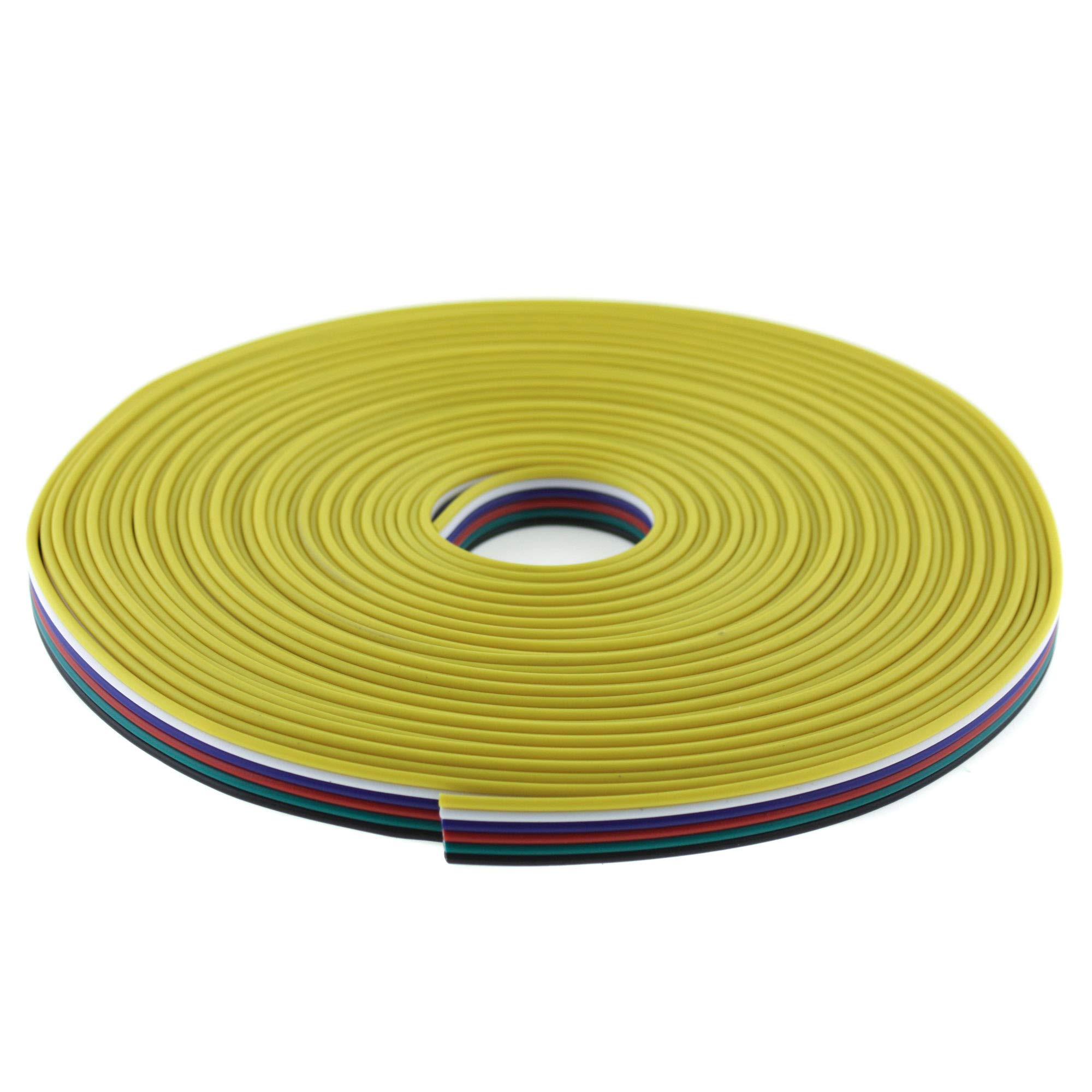 Ribbon Cable 6-Pin for RGBW + CCT LED Strip/Strip Extension LED RGBW CCT Strip, 10 Metres