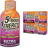 5-hour ENERGY Extra Strength Hawaiian Breeze Energy Shot 1.93oz, 20-Pack – Sugar Free Caffeine Energy Booster with B-Vitamins & Amino Acids – Zero Calorie (20 Bottles – Single Flavor, Hawaiian Breeze)