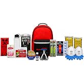 Ready America 70284 Emergency 2-Person 3-Day Backpack Plus | Stay emergency-ready with 5-year shelf-life food bars and water, plus first aid, purification and survival gear.