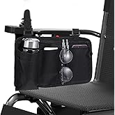 Wheelchair Side Bag with Cup Holder Wheelchairs Bags to Hang On Back Wheelchair Accessories for Walker Rollator Electric Scooter Wheelchairs Wonderful Gift for Mother's Day and Father's Day