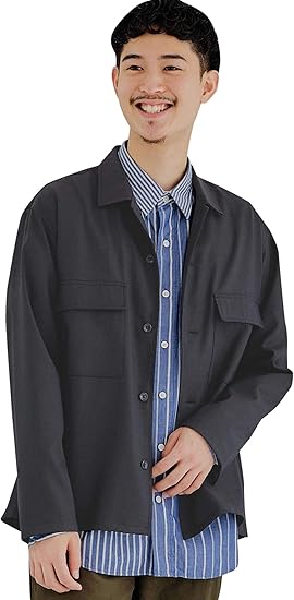 Amazon グリーンレーベルリラクシング Cm ウォッシャブル Eco サージ シャツ ブルゾン 機能性生地 ストレッチ 6930 メンズ ダーク グリーン 69 S コート ジャケット 通販