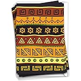 NobleWorks 12 Kwanzaa Greeting Cards Bulk Box Set with 5 x 7 Inch Envelopes For Men and Women (1 Design, 12 Each) African Motifs C6116CKWG-B12x1