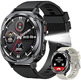 Smart Watch for Men Fitness Tracker: Bluetooth Make Answer Call Digital Mens Watches Waterproof Running Smartwatch for Android Phones iPhone Samsung Compatible Sleep Heart Rate Monitor Step Pedometer