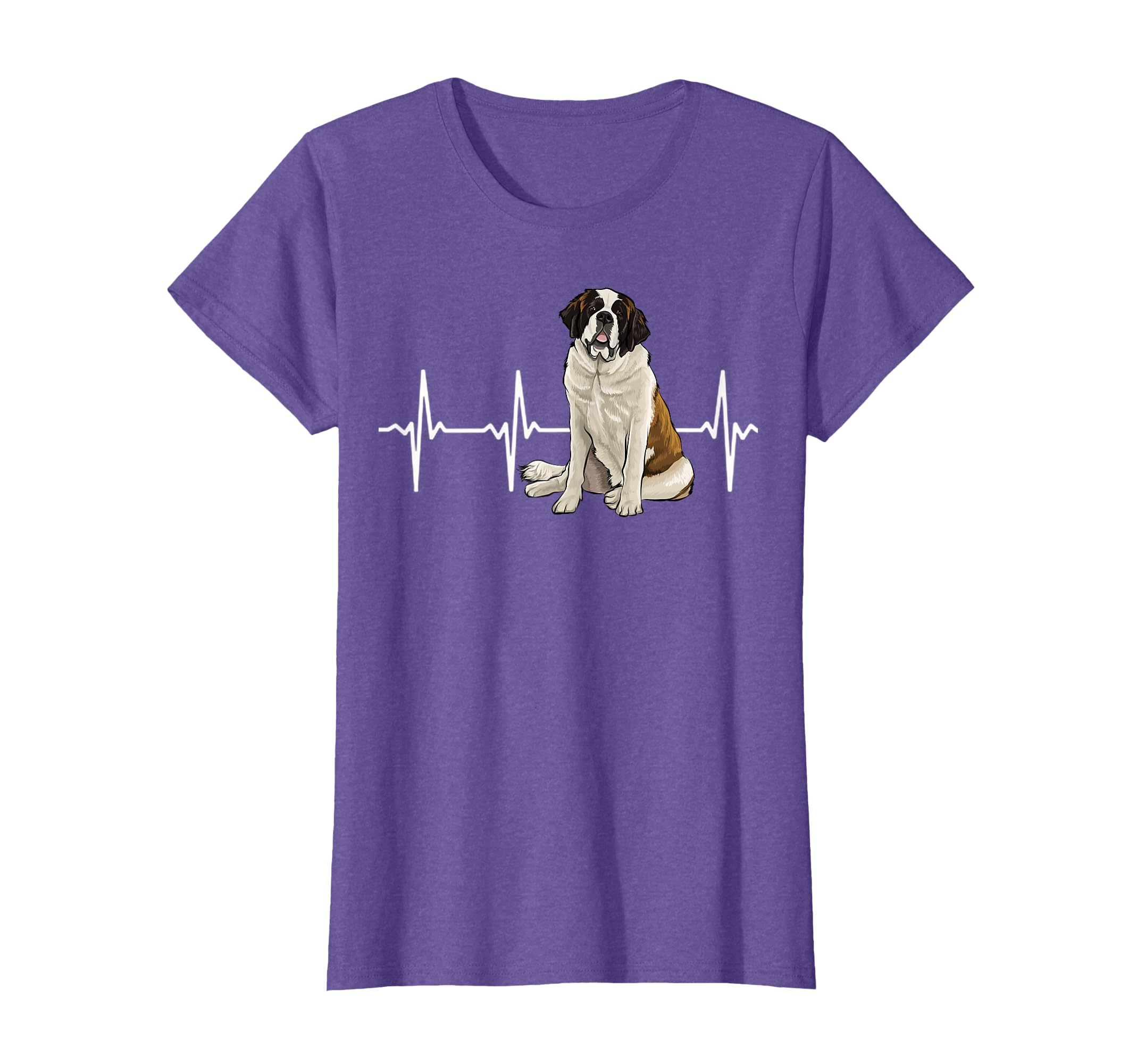 St. Bernard Heartbeat Dog Lover T-Shirt