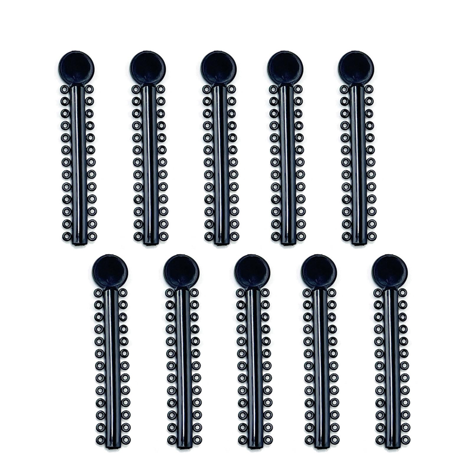 Pack of 1040 Orthodontic Elastic Bands Black Braces Rubber Bands O-Ring Black