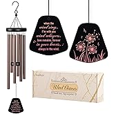 SteadStyle Memorial Gifts, Sympathy Wind Chimes for Loss of Loved One, Bereavement Memorial Remembrance Gifts for Loss of Mom Dad Husband Wife, Home Decor Outdoor Garden Patio(26in)