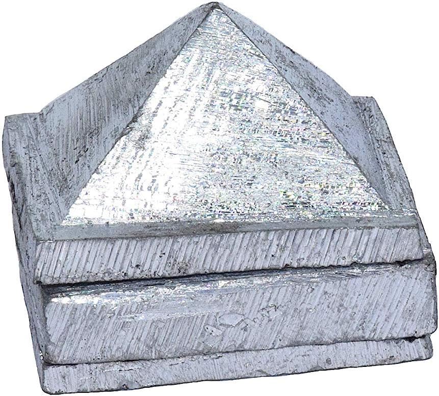 Krishna Decorative Shop 3 Layer Lead Pyramid for South-West Vastu Dosha Nivaran Defects Remedies Items for Home & Office (Size 1.5 inches,)