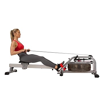 Sunny Health & Fitness máquina de Remo de Agua con Monitor LCD ...