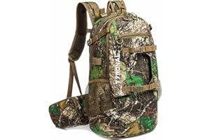 TYRONAL Hunting Backpack, Durable Camo Hunting Packs for Men with Waterproof Rain Cover.