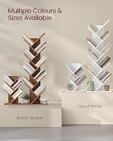 VASAGLE CUSTOS Tree Bookshelf Modern Floor Standing 17.2x30x51 cm Cloud White view 6