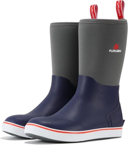 Amazon.com | Ubon Rubber Rain Boots for Men Waterproof  display picture 3