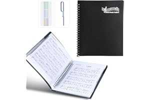 Sheet Music Folders Choral Binder: Piano Folder Organizer Writable with Pockets 40 Sleeves 80 Pages - 8.5 x 11 Inch Storage F