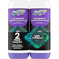 Swiffer PowerMop Floor Cleaning Solution with Unstopables Fresh Scent, 1.5 L Total (2 Count of 750 mL Each)