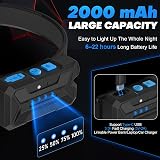 Sogdeco Head Torch Rechargeable 2000mAh 22h 7 Modes 230° Wide Beam view 4