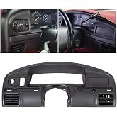 ECOTRIC Instrument Dash Panel Compatible with 92-97 Bronco F150 F250 F350 | Compatible with 92-97 Ford Bronco F150 F250 F350 Cluster Dash Bezel Replacement for part F2TZ15044D70A (Gasoline Engine ONLY)