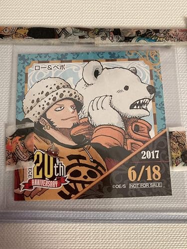 Amazon 麦わらストア ワンピース th 365日 ステッカー 17年 618 ベポ ロー ジャンプショップ 366日 トラファルガーロー 周年 七武海 アイドル 芸能人グッズ 通販