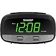 Amazon.com: Sharp Digital Clock with Alarm and Dual USB FastCharge ...