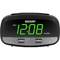 Timex T1300 Alarm Clock With Dual USB Charging - Nightlight & Battery Backup