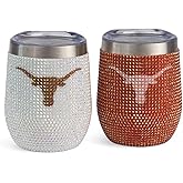 The Memory Company | Licensed NCAA 2-Pack Bling SS Stemless Wine Tumblers