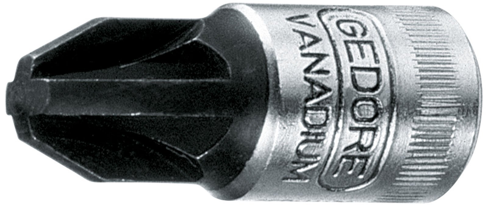 Gedore IKS20PZD1 1/4 Pz1 x 28 mm Screwdriver Bit Socket - Silver