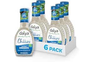 Daiya Dairy Free Blue Cheese Salad Dressing, Gluten Free Plant Based Condiment, Vegan Dipping Sauce, 8.36 oz (Pack of 6)