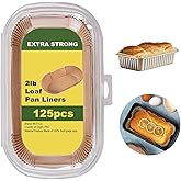 Loaf Pan Liners, 125Pcs Non-Stick Bread Pan Liners, Loaf Pan Parchment Liners, Paper Loaf Pans for Baking, 9x5 parchment paper