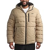 Reebok Mens Winter Jacket - Heavyweight Sherpa Lined Puffer Parka Mens Winter Coat - Insulated Quilted Ski Jacket for Men