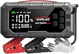 ANFLAG 10-in-1 Car Jump Starter with Air Compressor, 8000A 160PSI Jump Starter Jump Box(All Gas/14L Diesel), PD65W Charging Battery Jumper Starter Portable Jumper Cable with 160W DC, Gloves, Lights