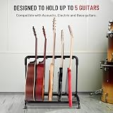 CAHAYA CY0345 Guitar Stand 5-Guitar Display Rack Folding Lightweight view 4