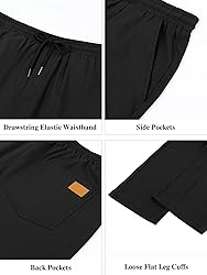 Comdecevis Mens Casual Drawstring Sweatpants with