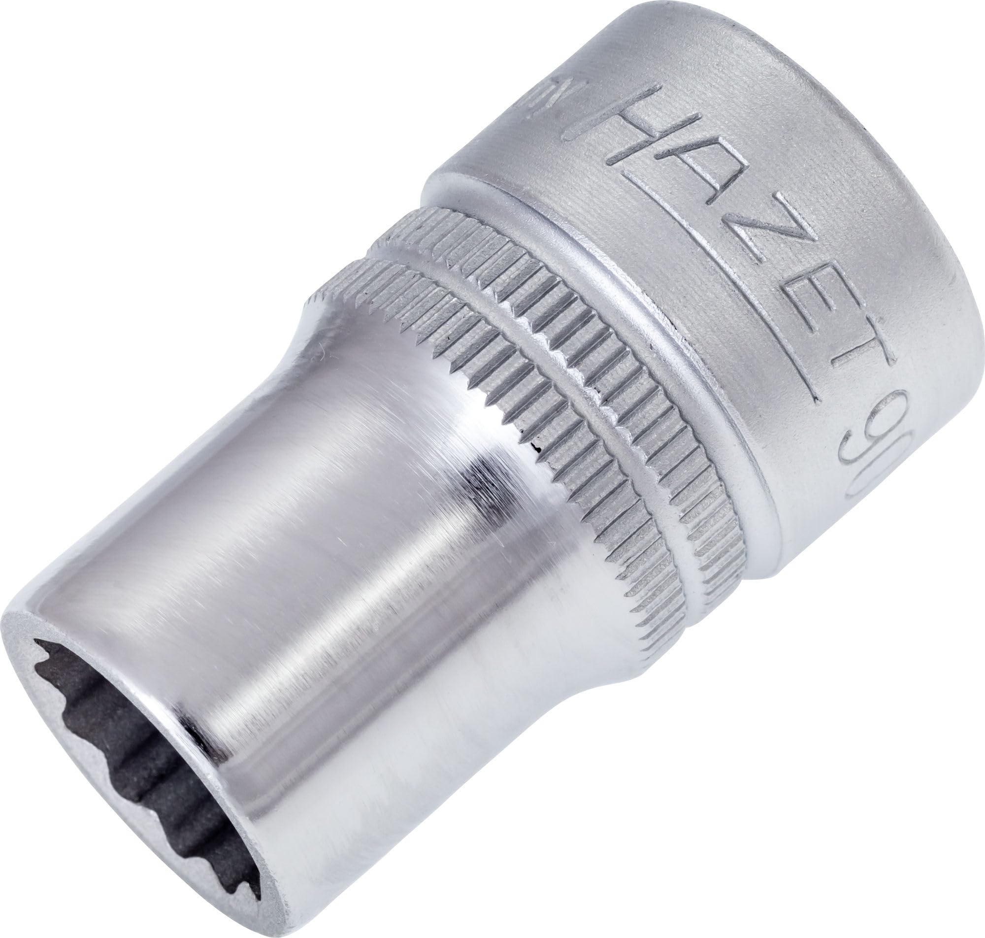 HAZET 900Z-12 38 mm 12-Point Traction Profile Socket - Chrome-Plated/Polished