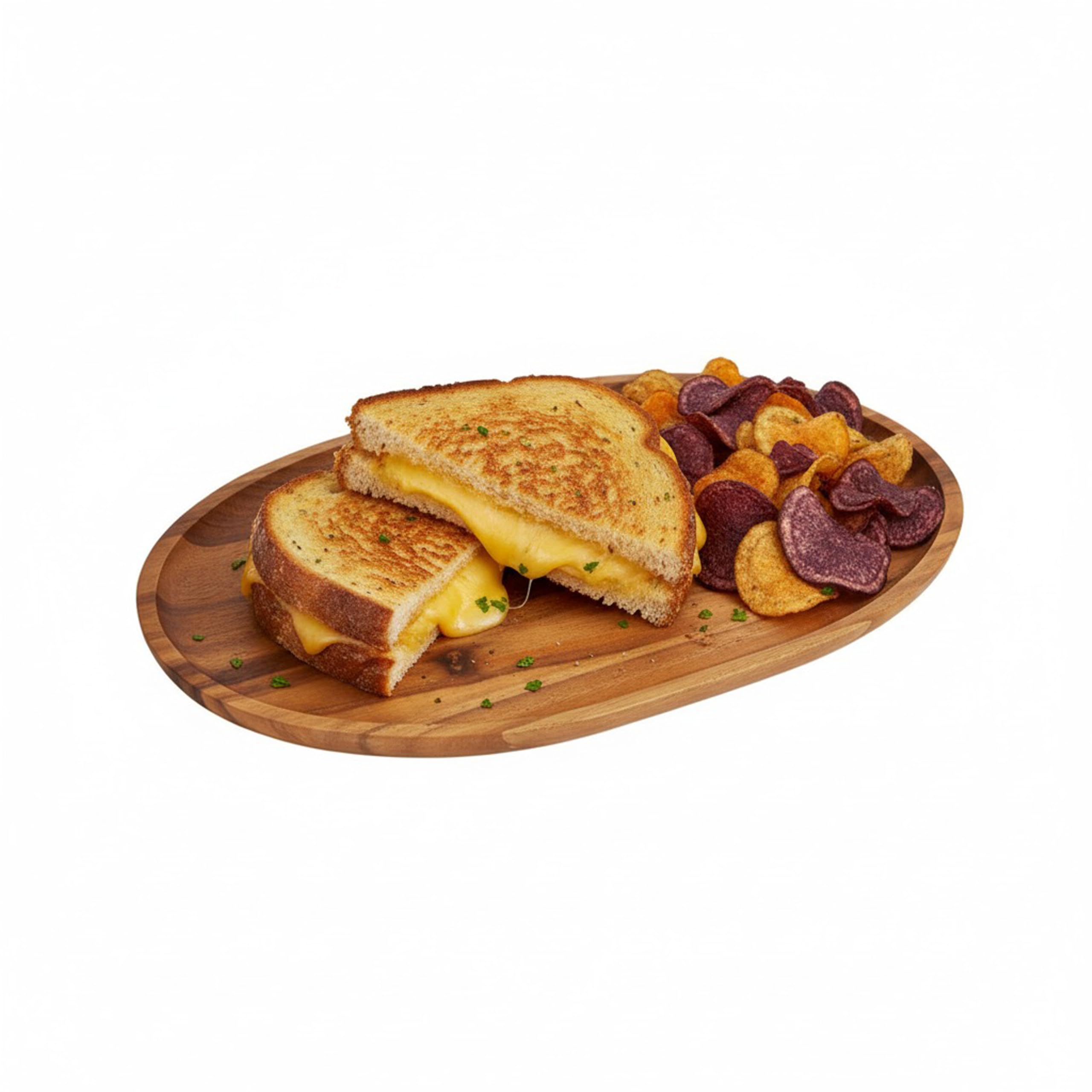 Woodard & Charles Medium Acacia Oval Tray, 10-Inch