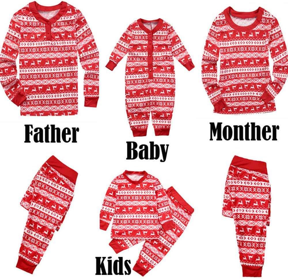 Family Christmas Pajamas, Matching Christmas Pajamas Set for Baby, Kids, Women, Men, Cotton, Santa