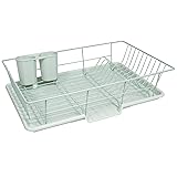 Sweet Home Collection 3 Piece Metal, Plasic Dish