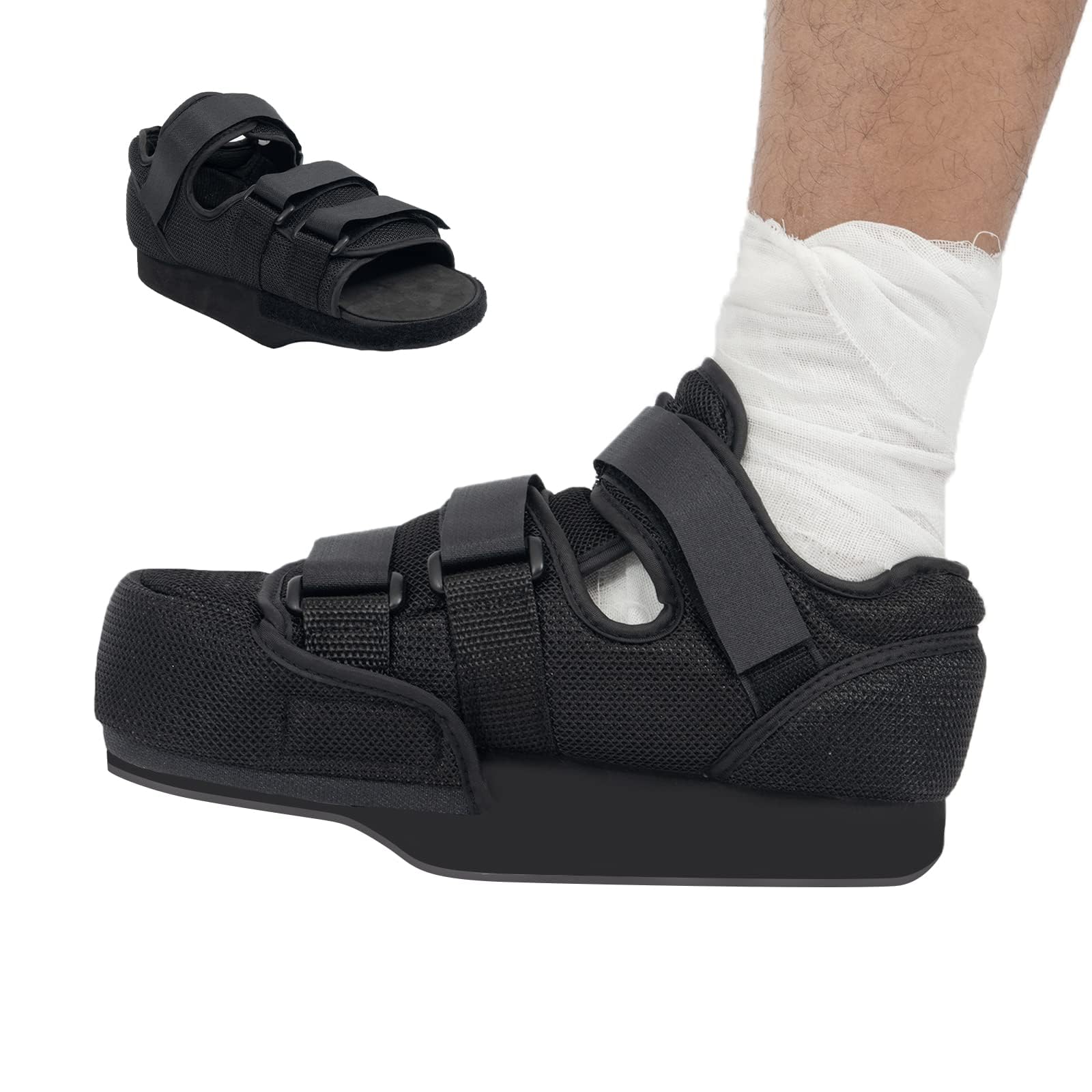 Photo 1 of GHORTHOUD Forefoot Off-Loading Post Op Shoe Closed Toe Medical Walking Boot for Broken Toe Orthopedic Foot Brace for Post Bunion Hammertoe Surgery Brace (XL)