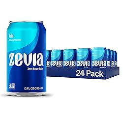 Zevia Zero Sugar Soda, Cola, 12 oz Cans