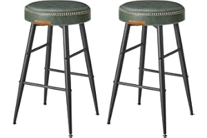 VASAGLE EKHO Collection - Bar Stools Set of 2, Counter Height Bar Stools, Kitchen Counter Stools, Mid-Century Modern Backless