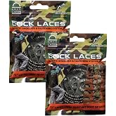 Lock Laces Heavy Duty Elastic No Tie Boot Laces, 2 Pair Pack