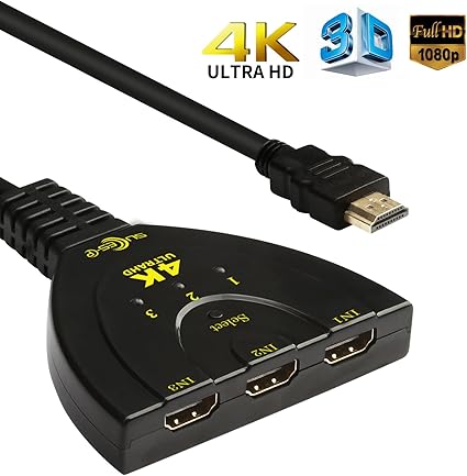 Amazon Hdmi切替器 4k Hdmiスイッチ 1080p 3d対応 4k Hdmi分配器 セレクター 3入力1出力 メス オス Hddレコーダー Pc Ps3 Xbox Appletv ゲーム Apple Tv Chromecast Stick Xbox One ゲーム機 液晶テレビ対応 Succes Cp 家電 カメラ