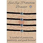 MANUSHYA LIFE | Set of 4 Evil Eye Bracelets for Women Men Handmade Braided Good Luck Bracelet Rope Cord Thread Friendship Bracelet Adjustable String Minimalist Jewelry