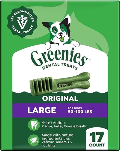 Greenies Original Large Natural Dental Dog Treats 27 oz 17-count Pack
