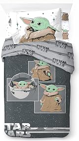 Jay Franco Star Wars The Mandalorian Curious Child Bedding Set 3pc Single