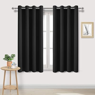 DWCN Blackout Curtains 55x69 Inch 2 Panels Thermal Insulated Eyelet