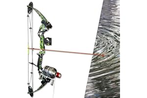 Lanneret Bowfishing Bow Kit 15-45 LBS Shoot Right/Left Handed 2023 New Draw Length 18"~29.5" Fully Adjustable